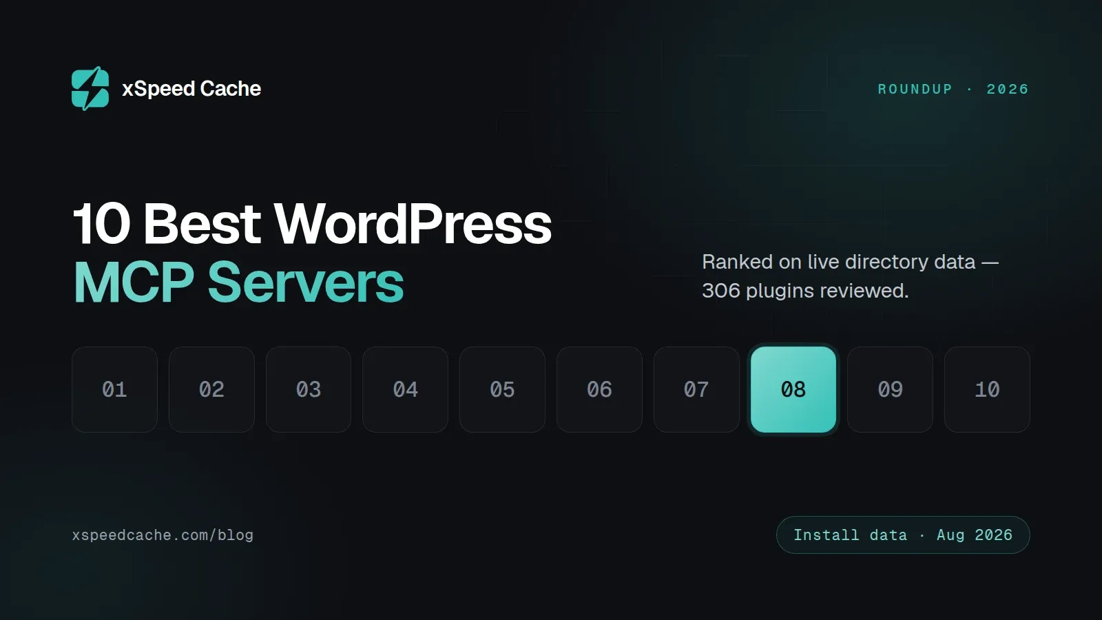 Ten WordPress MCP servers compared across content, developer, governance and performance categories