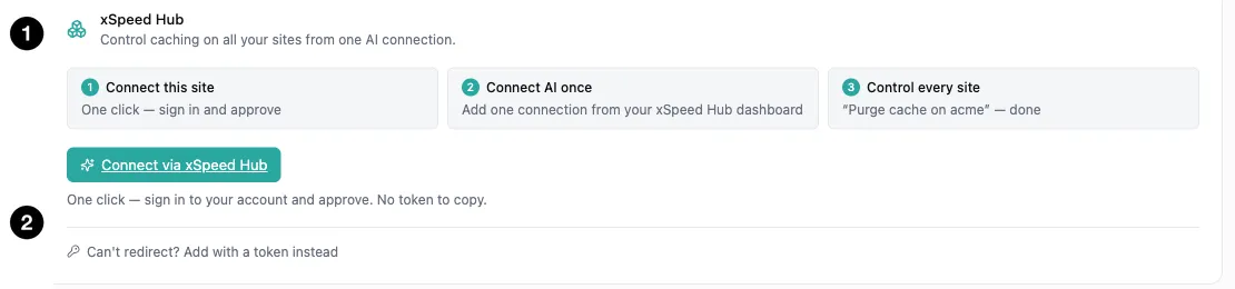The xSpeed Hub option