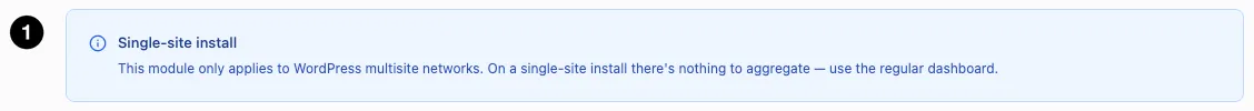 The single-site notice