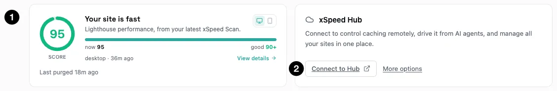 The speed score and the Hub card