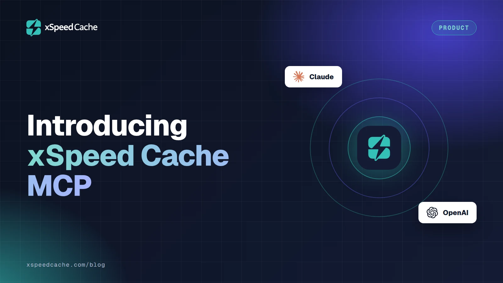 Introducing xSpeed Cache MCP, with the Claude and OpenAI logos, xSpeed cover
