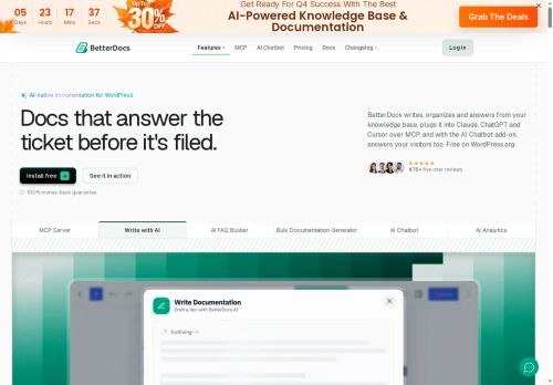 Homepage of betterdocs.co