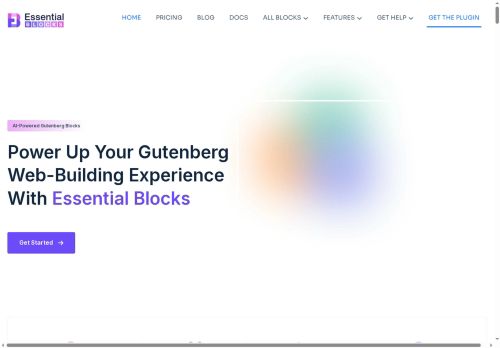 Homepage of essential-blocks.com